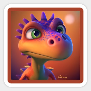 Baby Dinosaur Dino Bambino - Ozzy Sticker